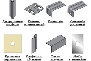 Профиль фасадный , кронштейн